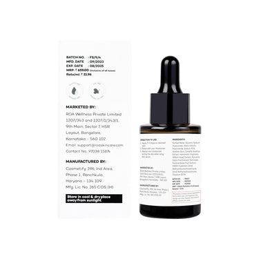 R.O.A Skincare BRIGHT 10% Vitamin C face serum for Men and women 30ml | Brightening glow Vitamin C face serum for dry sensitive or combination skin with Orange, Kakadu plum and Camu Camu extract